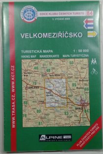 mapa - KČT 84 - Velkomeziříčsko