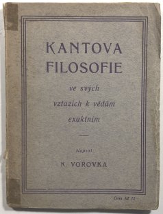 Kantova filosofie ve svých vztazích k vědám exaktním