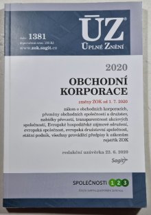 ÚZ 1381 - Obchodní korporace