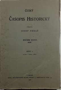 Český časopis historický - ročník XXXVI, sešit 1.