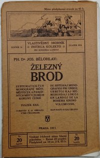 Železný Brod - Vlastivědný sborník ročník II. svazek XIII.