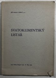 Svatoklimentský listář - 