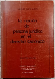 La noción de persona jurídica en el derecho canónico