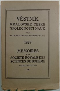 Věstník královské české společnosti nauk / Mémoires de la Société Royale des Sciences de Bohéme