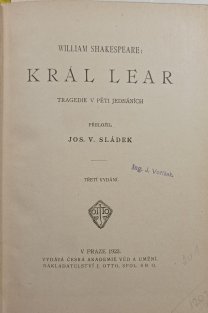 Král Lear / Hamlet 