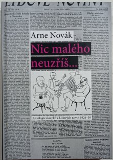 Nic malého neuzříš...Antologie sloupků z Lidových novin 1926-39