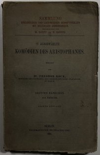 Ausgewählte Komödien des Aristophanes