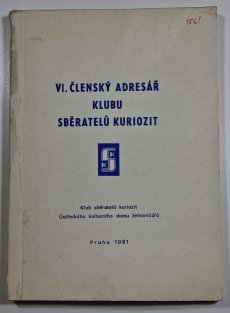 VI. členský adresář klubu sběratelů kuriozit