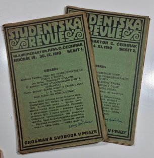 Studentská Revue č. 1 + 2, ročník IV. / 1910