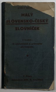 Malý slovensko-český slovníček