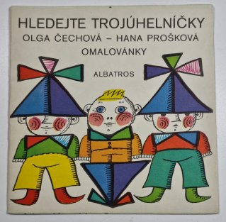 Hledejte trojúhelníčky - omalovánky