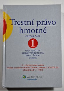 Trestní právo hmotné 1 - Obecná část