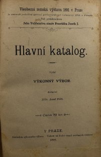 Hlavní katalog - všeobecná zemská výstava 1891 