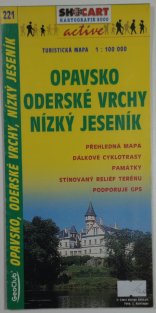 mapa - 221 - Opavsko/Oderské vrchy/Nízký Jeseník 1:100 000 