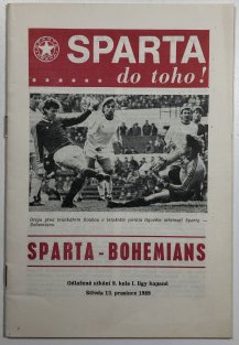 Sparta do toho! Sparta - Bohemians 13.12.1989