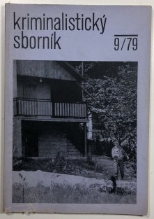 Kriminalistický sborník č.9/1979