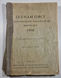 Seznam obcí Československé socialistické republiky 1960