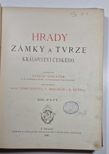 Hrady, zámky a tvrze království českého V. - Podkrkonoší