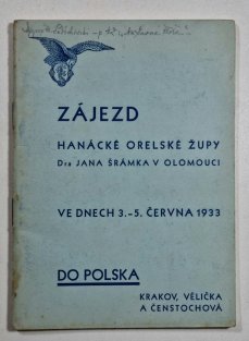 Zájezd hanácké orelské župy Dra Jana Šrámka v Olomouci do Polska