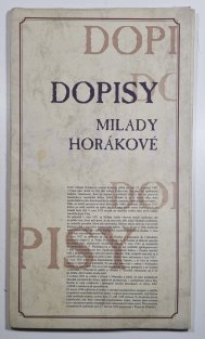 Dopisy Milady Horákové