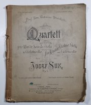 Quartett pro klavír. housle. violu a violoncello - 