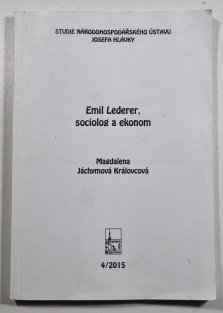 Emil Lederer, sociolog a ekonom