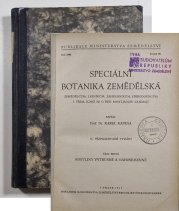 Speciální botanika zemědělská část první - Rostliny výtrusné a nahosemenné - 