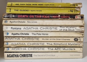 10x Agatha Christie (anglicky) - konvolut