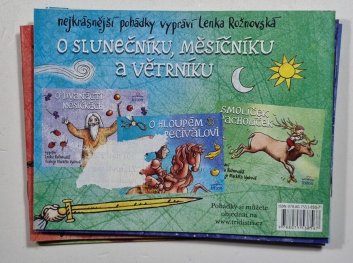 6x nejkrásnější pohádky - Sněhurka / O Slunečníku, Měsíčníku a Větrníku / O hloupém peciválovi / Čert a Káča / Kocour v botách / Koblížek na vandru