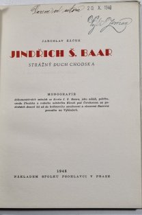 Jindřich Š. Baar - Strážný duch Chodska