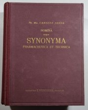 Nomina atque synonyma pharmaceutica et technica - in lingua latina, bohemica, germanica et slovenica