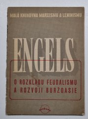 O rozkladu feudalismu a rozvoji buržoasie - 