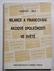 Bilance a financování akciové společnosti ve světě - 