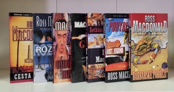 7x Ross Macdonald (brož) - Barbaské pobřeží, Pohyblivý terč, Setkání v márnici, Případ Galton, Osudný nepřítel, Rozcestí, Cesta smrti