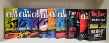 9x Tom Clancy (brož)- Virtuální barbaři, Zabíjení hrou, Jednička je nejosamělejší číslo, Poslední útěk, Velký závod, Konec hry, Operační centrum, Kardinál z Kremlu, Operační centrum - Zrcadlový odraz