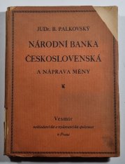 Národní banka československá a náprava měny - 