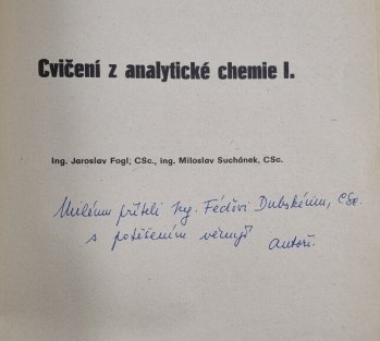 Cvičení z analytické chemie I.