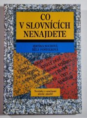 Co v slovnících nenajdete - 