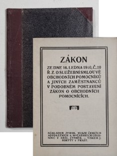 Zákon ze dne 16. ledna 1910, č. 20 ř.z. o služební smlouvě obchodních pomocníků a jiných zaměstnanců v podobném postavení zákon o obchodních pomocnících