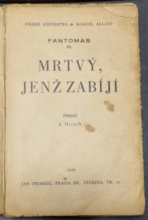 FANTOMAS - Mrtvý, jenž zabíjí