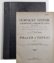 Hornický věstník a hornické a hutnické listy - Paliva a topení č. 1-12 / 1925, ročník VII. - 