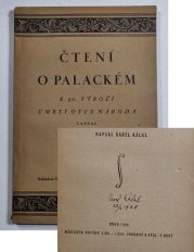 Čtení o Palackém - K 50. výročí úmrtí otce národa