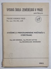 Cvičení z programování počítačů I. (FORTRAN) - 