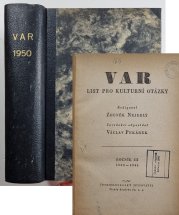 VAR ( List pro kulturní otázky ) ročník III. / 1950-1951 - 