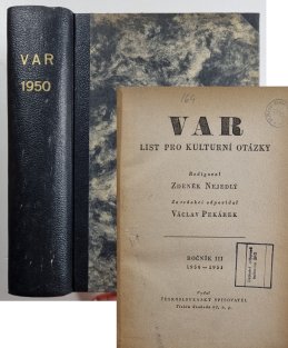 VAR ( List pro kulturní otázky ) ročník III. / 1950-1951