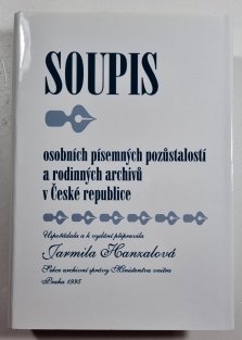 Soupis osobních písemných pozůstalostí a rodinných archivů v České republice