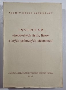 Inventár stredovekých listín, listov a iných príbuzných písomností