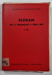 Seznam ulic a organizací v ČSSR s PSČ I. díl - 