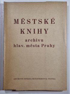 Městské knihy archivu hlavního města Prahy