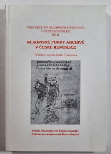 Rukopisné fondy archivů v České republice 